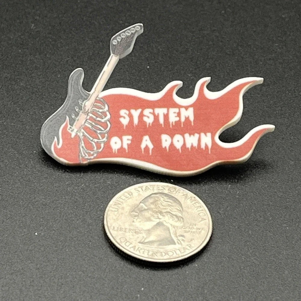 System Of A Down Rock Band Music Plastic‎ Lapel Hat Pin